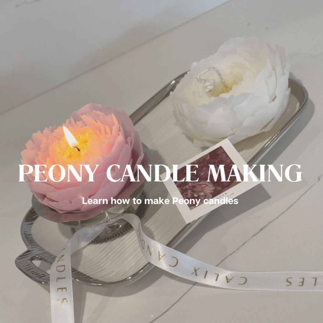 PEONY CANDLE MAKING